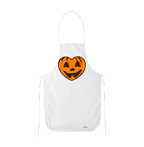 Grembiule cucina bianco - bianco, con