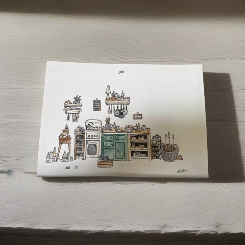 Illustrazione cucina - illustrazione,