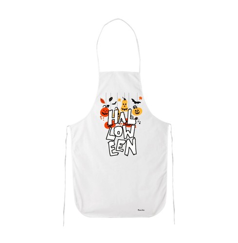 Grembiule cucina bianco con - grembiule,